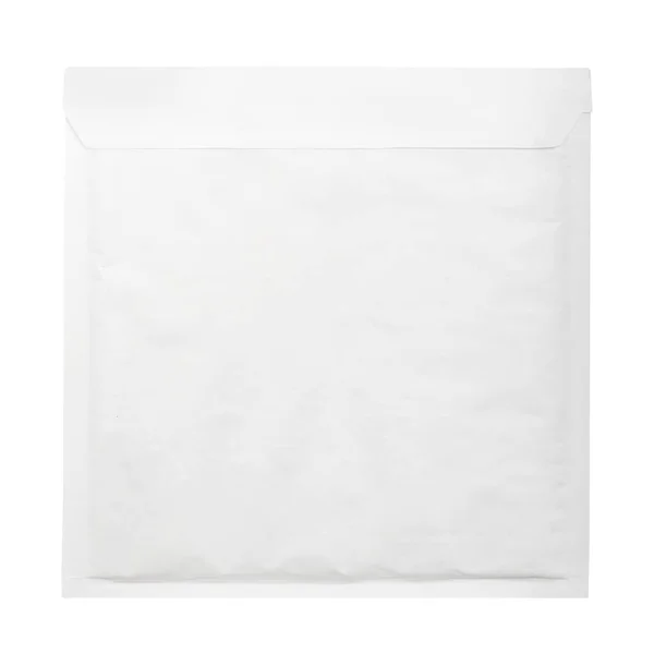 Blank white envelope isolated on white background — Stock Photo, Image