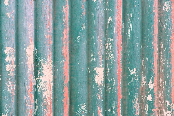 Astratto verde e corallo sfondo in legno colorato — Foto Stock