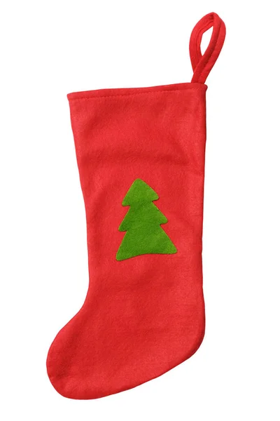 Red Christmas sock — Stock Photo, Image