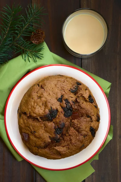 Bolo Natal Tradicional Chileno Pan Pascua Feito Com Especiarias Frutas — Fotografia de Stock