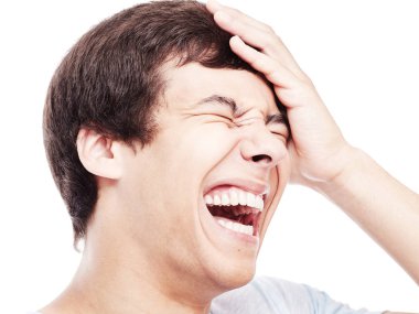 Kahkaha yakın çekim portre