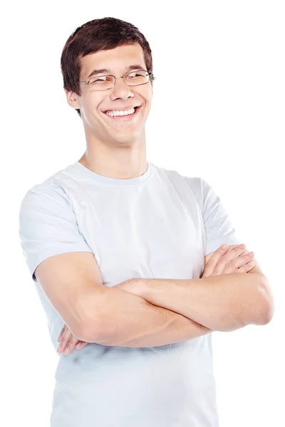 Sonriente con los brazos cruzados —  Fotos de Stock