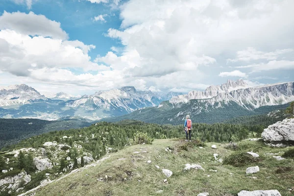 Climber before ascent Stock Image