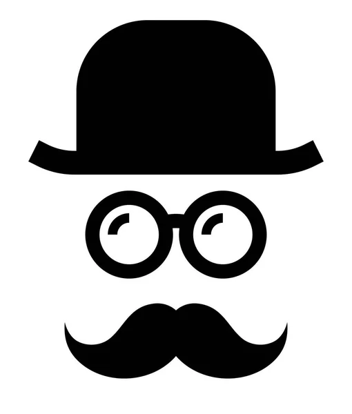 Gentleman Glasses Icon — Stock Vector