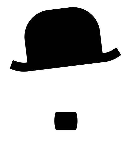 Charlie Chaplin Vector Icono — Vector de stock