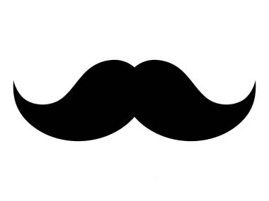 Bıyık vektör simgesi