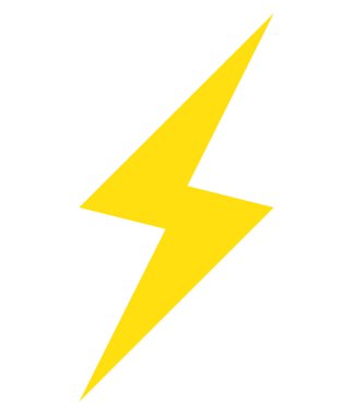 Vektör simge yıldırım flaş