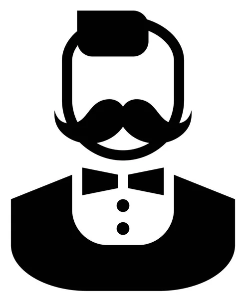 Man Moustache Icon — Stock Vector