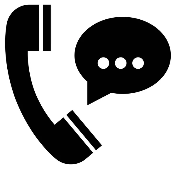 Значок Вектора Телефонного Разговора — стоковый вектор