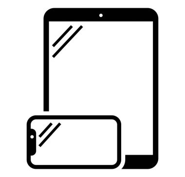 Telefon ve tablet vektör simgesi