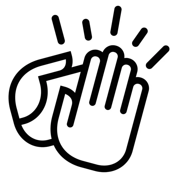 Clapping Hands Vector Icon — Stock Vector