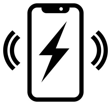 Telefon Kablosuz şarj simgesi