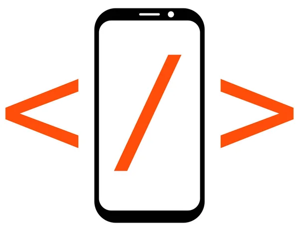 Ícone Desenvolvimento Aplicativos Móveis —  Vetores de Stock