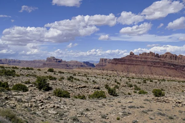 Przechylne góry piaskowca w Nowym Meksyku — Zdjęcie stockowe