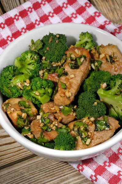 Pork with Broccoli — Stock Photo, Image