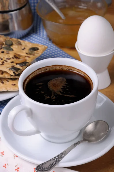 Cup of coffee   breakfast — Stock Photo, Image