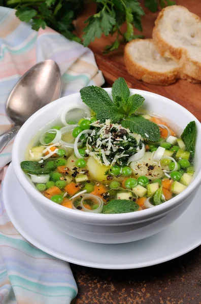 O supă de legume — Fotografie, imagine de stoc