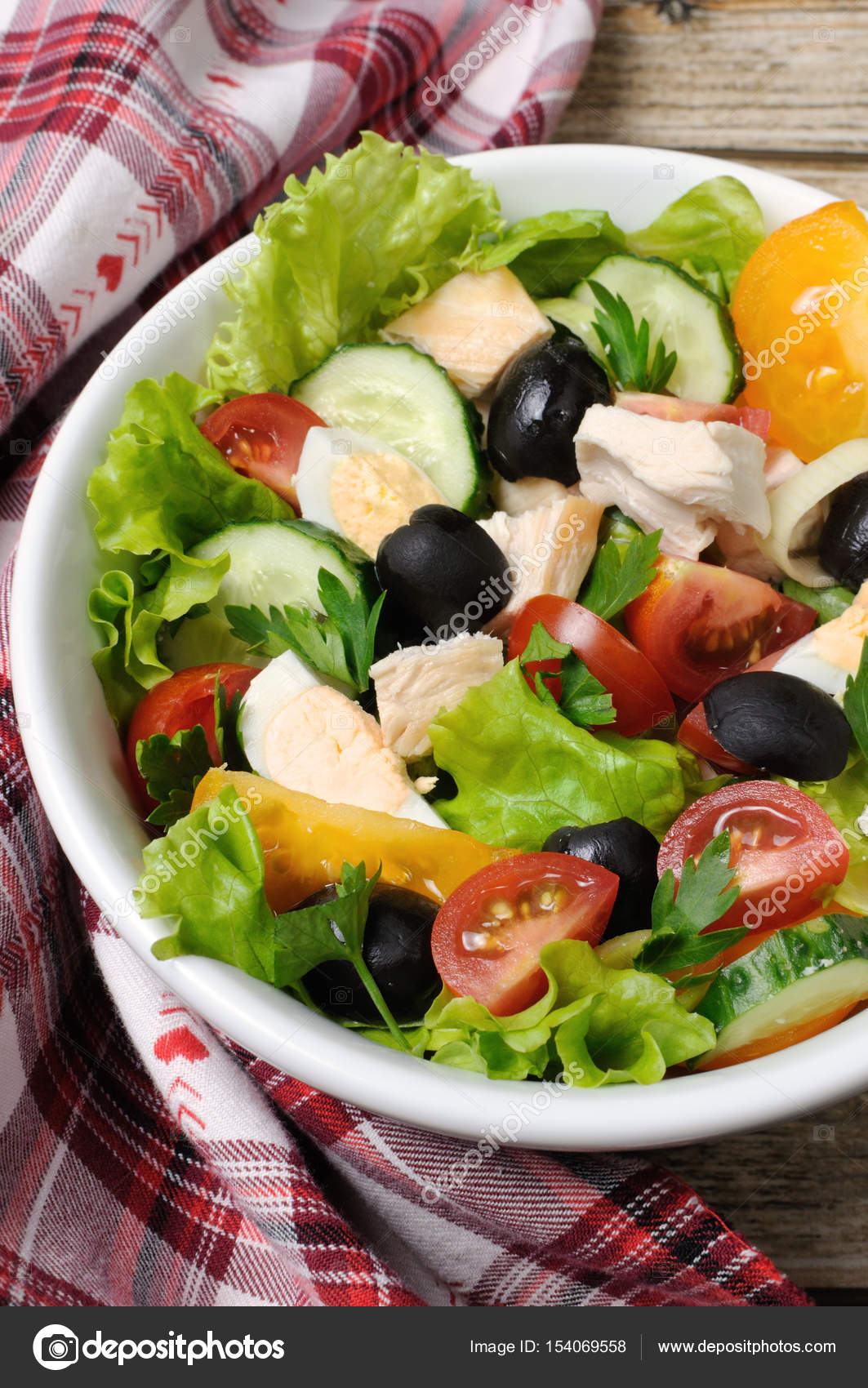 groente salade met kip groente salade met kip