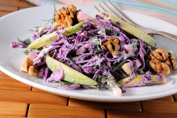 Rode koolsla salade — Stockfoto