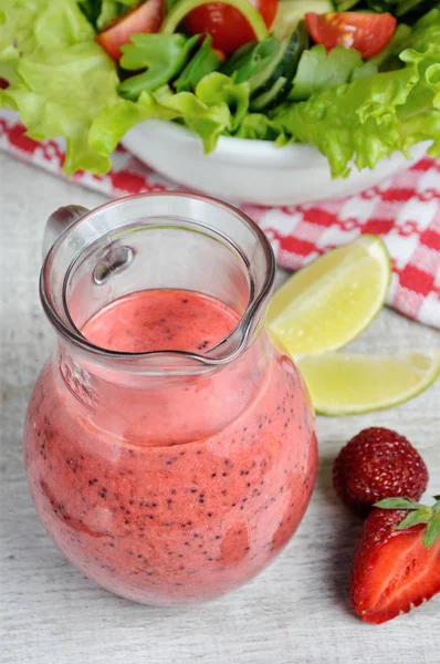 Strawberry fresh sauce — Stock Photo, Image