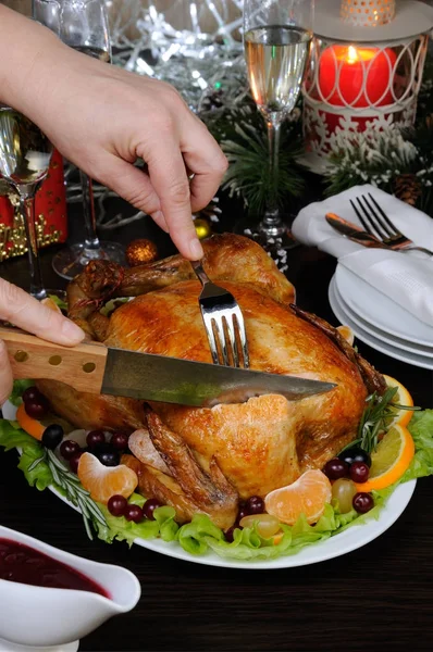 Pollo per Natale — Foto Stock