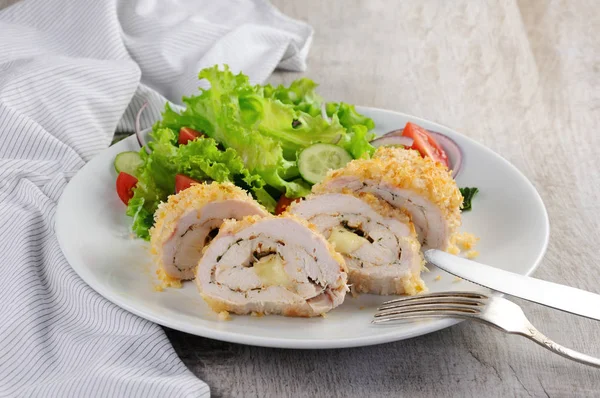 Pollo in pangrattato — Foto Stock