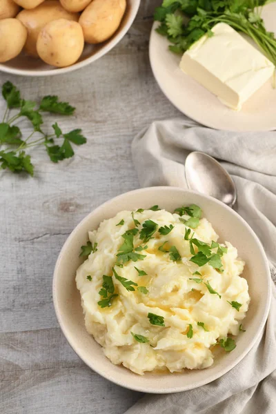 Puré de papas con mantequilla — Foto de Stock