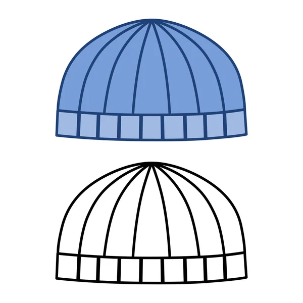 Ανδρικό πλεκτό καπέλο — Διανυσματικό Αρχείο
