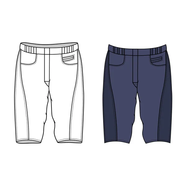 Skinny jeans geschetst — Stockvector