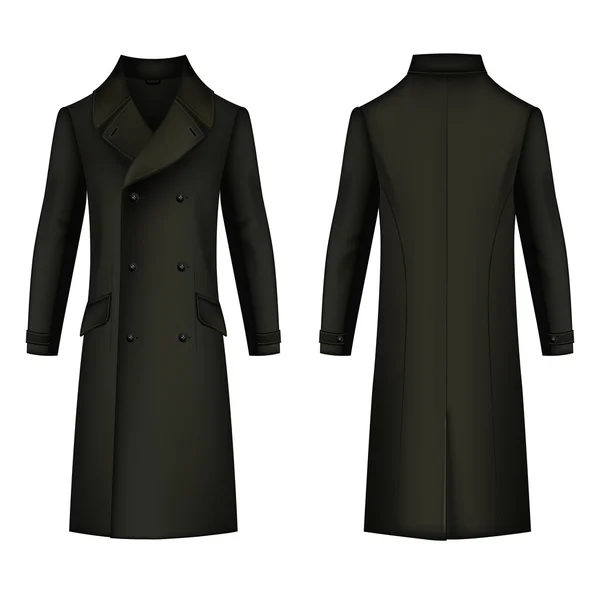 Cappotto uomo — Vettoriale Stock