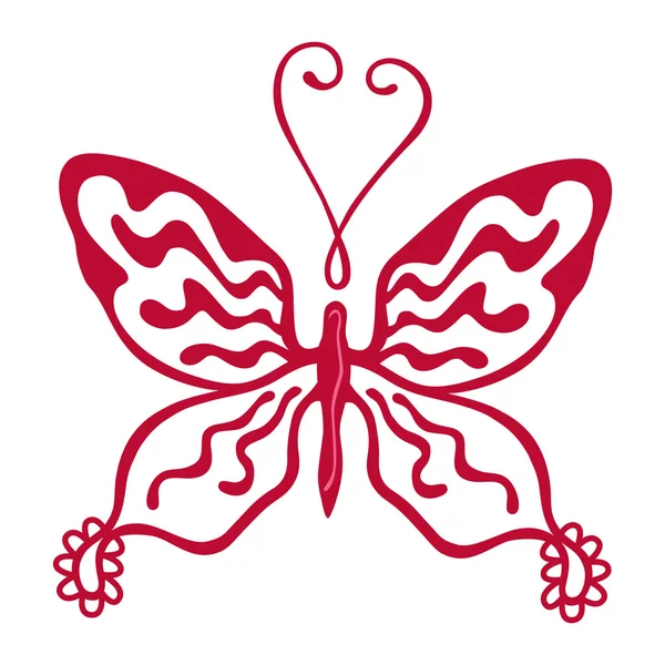 Logo papillon coloré — Image vectorielle