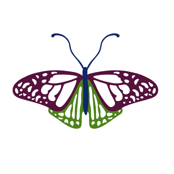 Logo papillon coloré — Image vectorielle