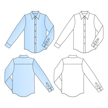 Man's shirt clipart