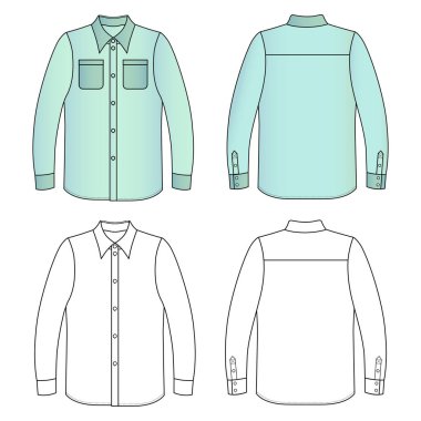 Man's shirt clipart