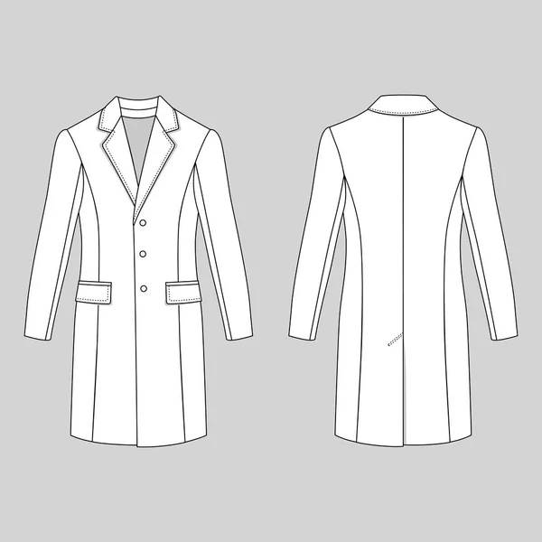 Férfi kabát — Stock Vector