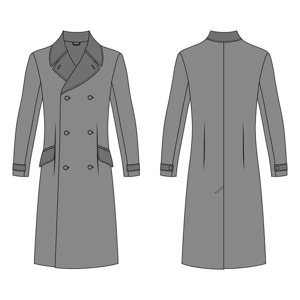 Man's coat — Stock Vector