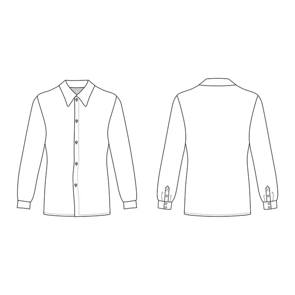 Camisa de hombre — Archivo Imágenes Vectoriales