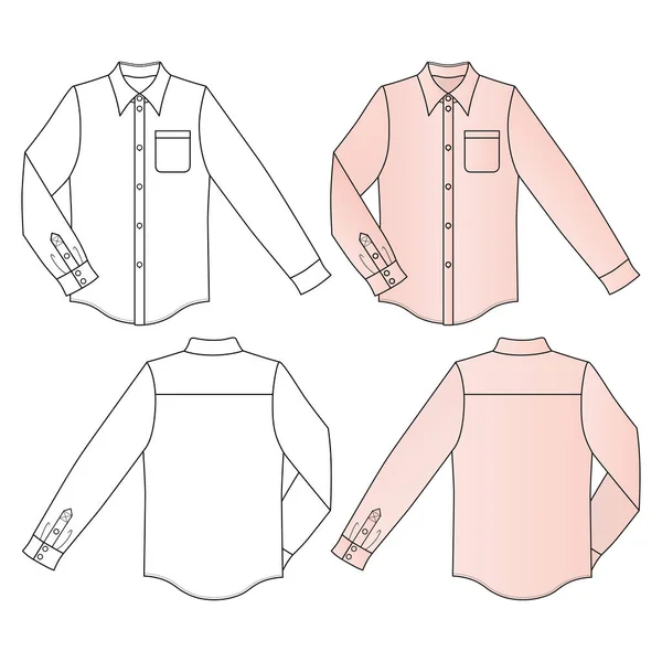 Man shirt — Stockvector