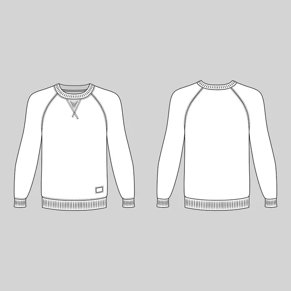 Camiseta Raglan — Vector de stock