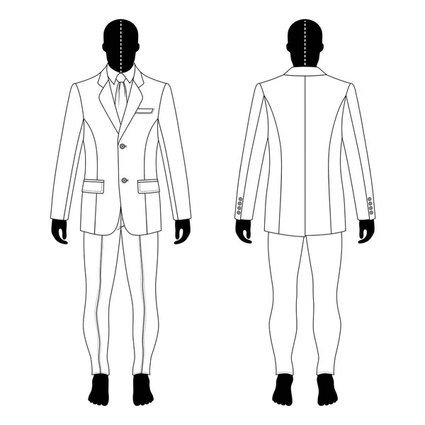 Hombre de traje — Archivo Imágenes Vectoriales