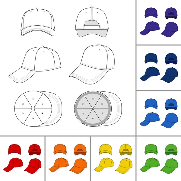 Cap set besar - Stok Vektor