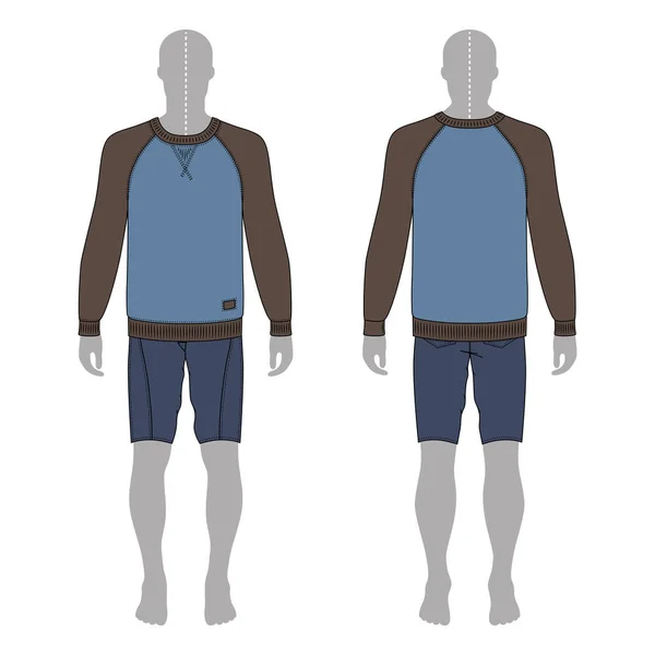 Man in sweatshirt Royalty Free Stock Vectors