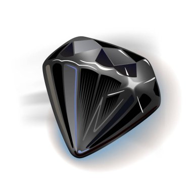 Black vector diamond clipart