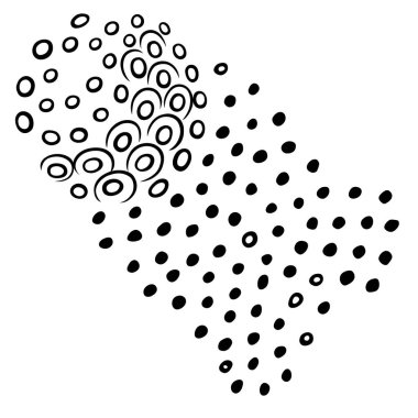 Dağınık handdrawn kuyruklu yıldız