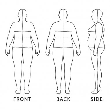 Seviyelendirilmiş duran kadın