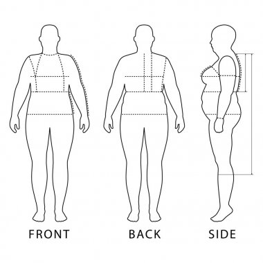 Seviyelendirilmiş duran kadın