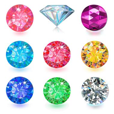 Değerli taş jewerly seti