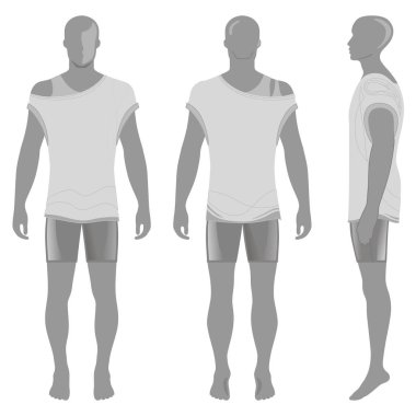 Adamın siluet yaz giyim