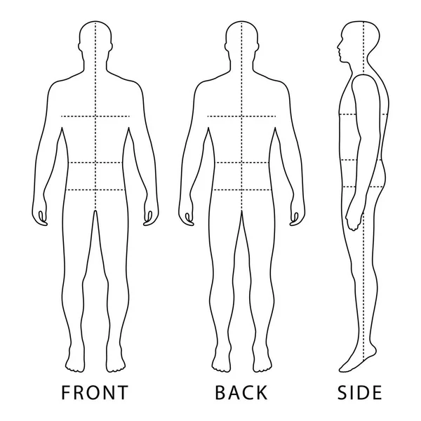 Mode man figuur — Stockvector