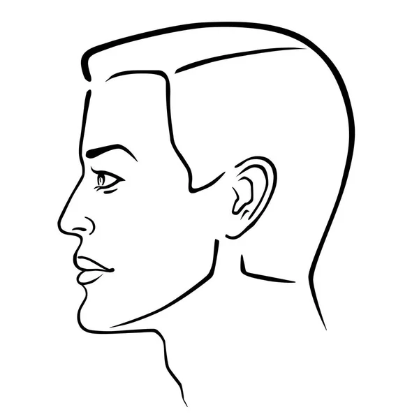 Голова людини зачіска — стоковий вектор